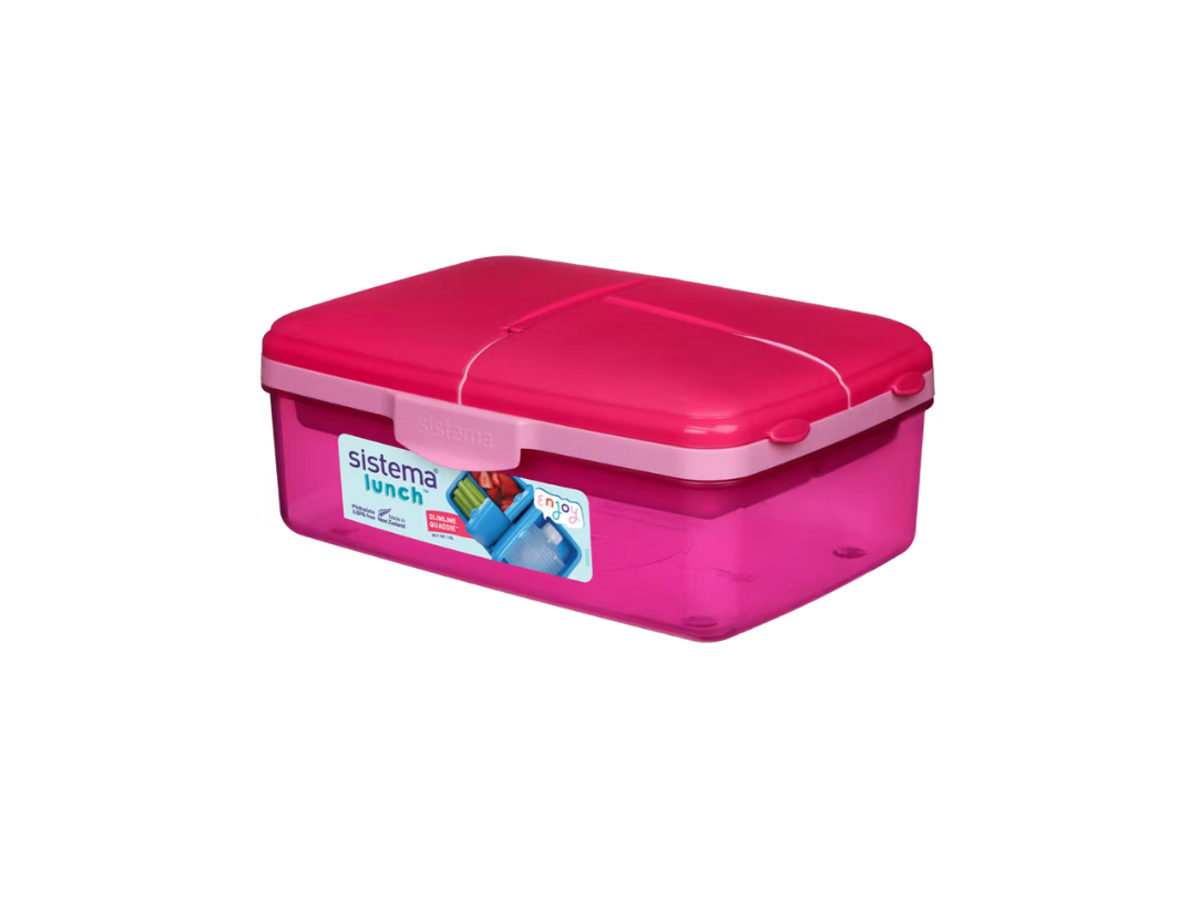 Buy Sistema 1.5L Slimline Quaddie™ Lunch Box | in Qatar Buy Sistema 1.5L Slimline Quaddie™ Lunch Box | in Qatar